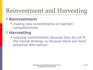 Copyright © 2013 Pearson Education, Inc.
publishing as Prentice Hall
12-26
Non-Comparative
Decision Making
 Learning Objective 7:
 To comprehend why location decisions do
not necessarily compare different
countries’ possibilities
 