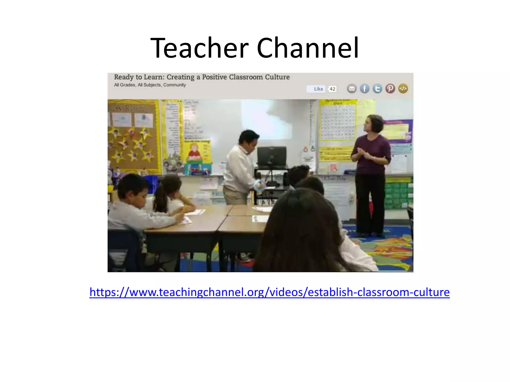 Teacher Channel
https://www.teachingchannel.org/videos/establish-classroom-culture
 