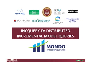 INCQUERY-D: DISTRIBUTED 
INCREMENTAL MODEL QUERIES 
 