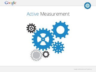 Active Measurement

Google Conﬁdential and Proprietary

 