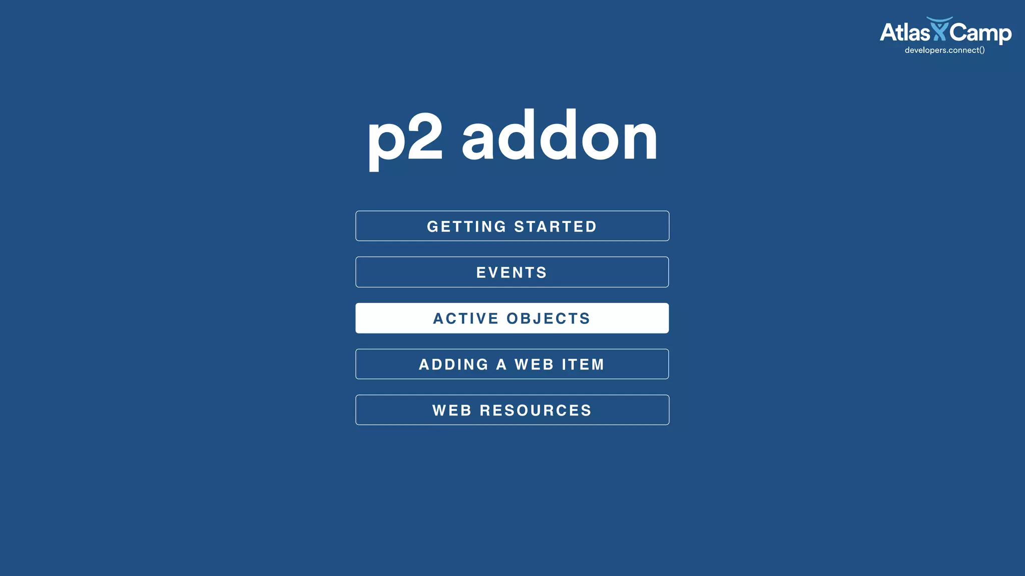 EVENTS
ACTIVE OBJECTS
p2 addon
ADDING A WEB ITEM
WEB RESOURCES
GETTING STARTED
 