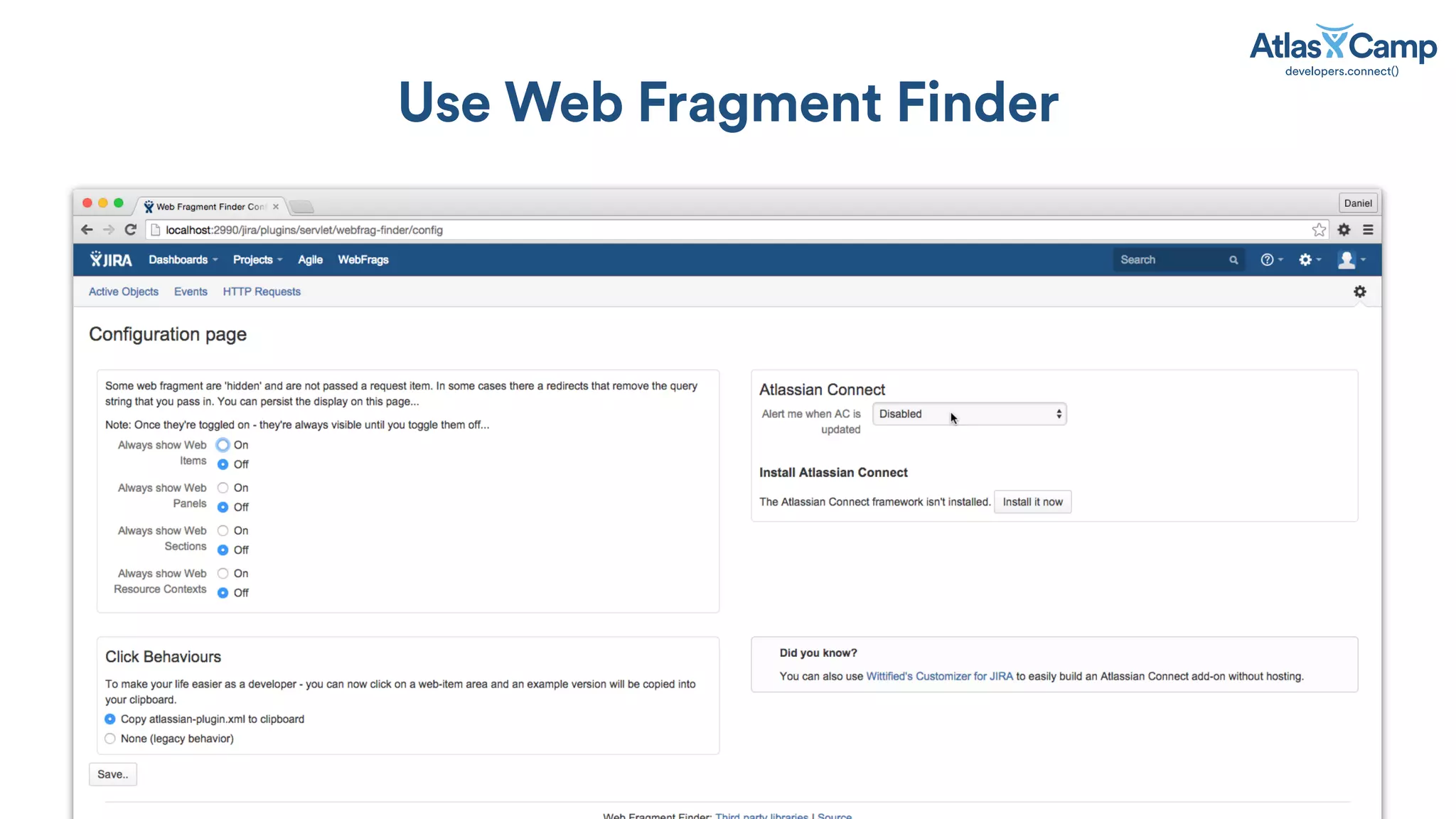 Use Web Fragment Finder
 