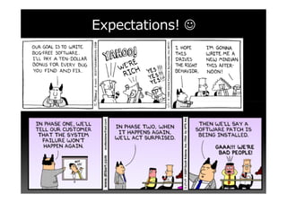 Expectations! ☺
 