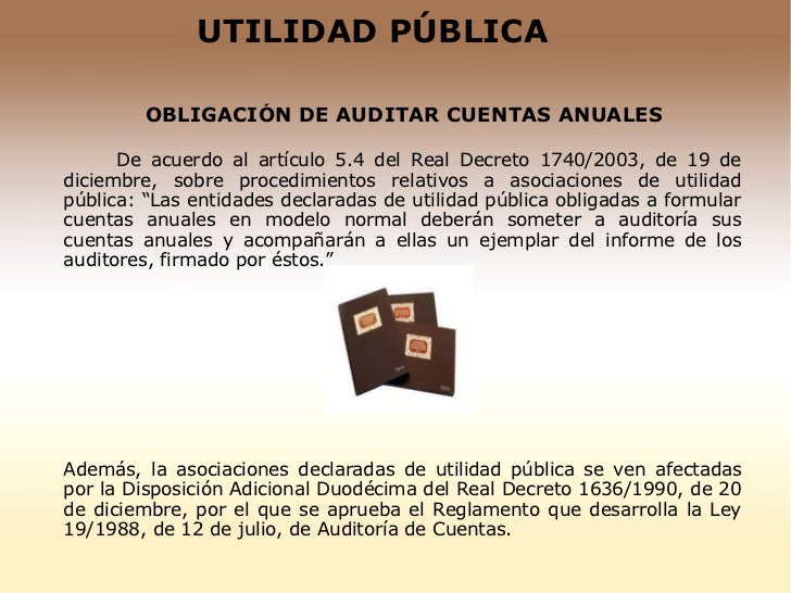 UTILIDAD PÚBLICA UTILIDAD PÚBLICA