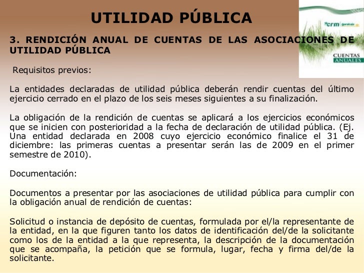 UTILIDAD PÚBLICA UTILIDAD PÚBLICA