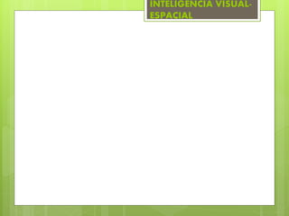 INTELIGENCIA VISUAL-ESPACIAL 
 