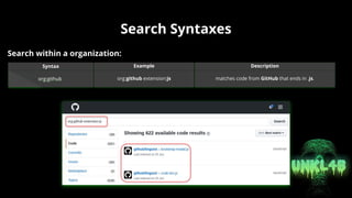 Gitminer 2.0 - Advance Search on Github | PDF