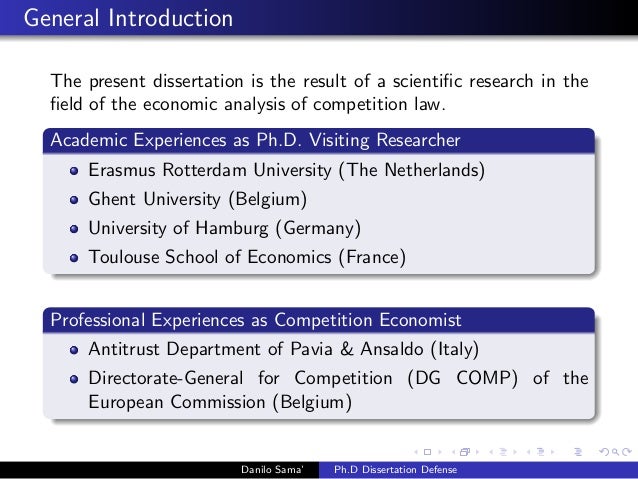 Competition law dissertation