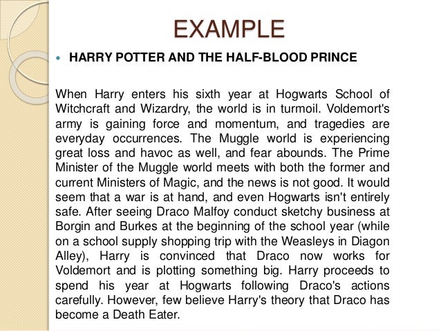 descriptive essay about harry potter