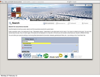 Monday 27 February 12
 