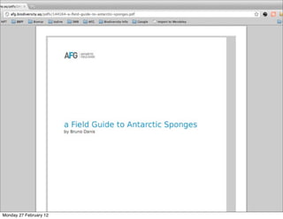 afg. biodiversity.aq




Monday 27 February 12
 