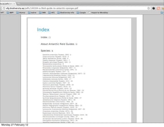 Monday 27 February 12
 