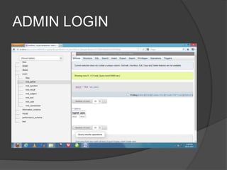 ADMIN LOGIN
 