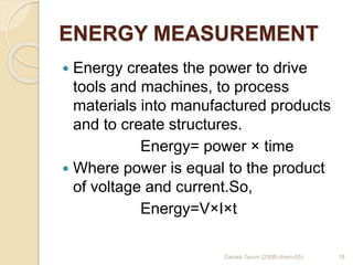 Power and Energy Measurement | PPTX