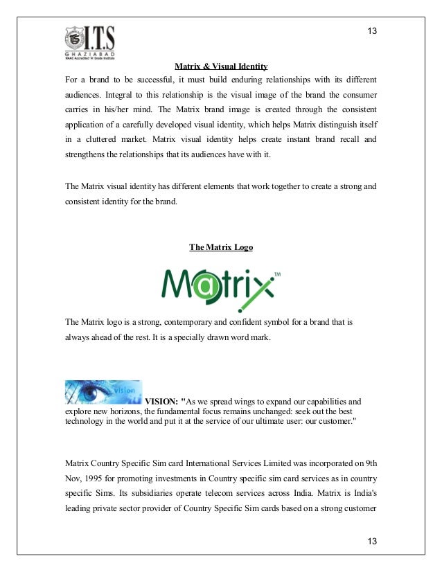 Matrix forex card