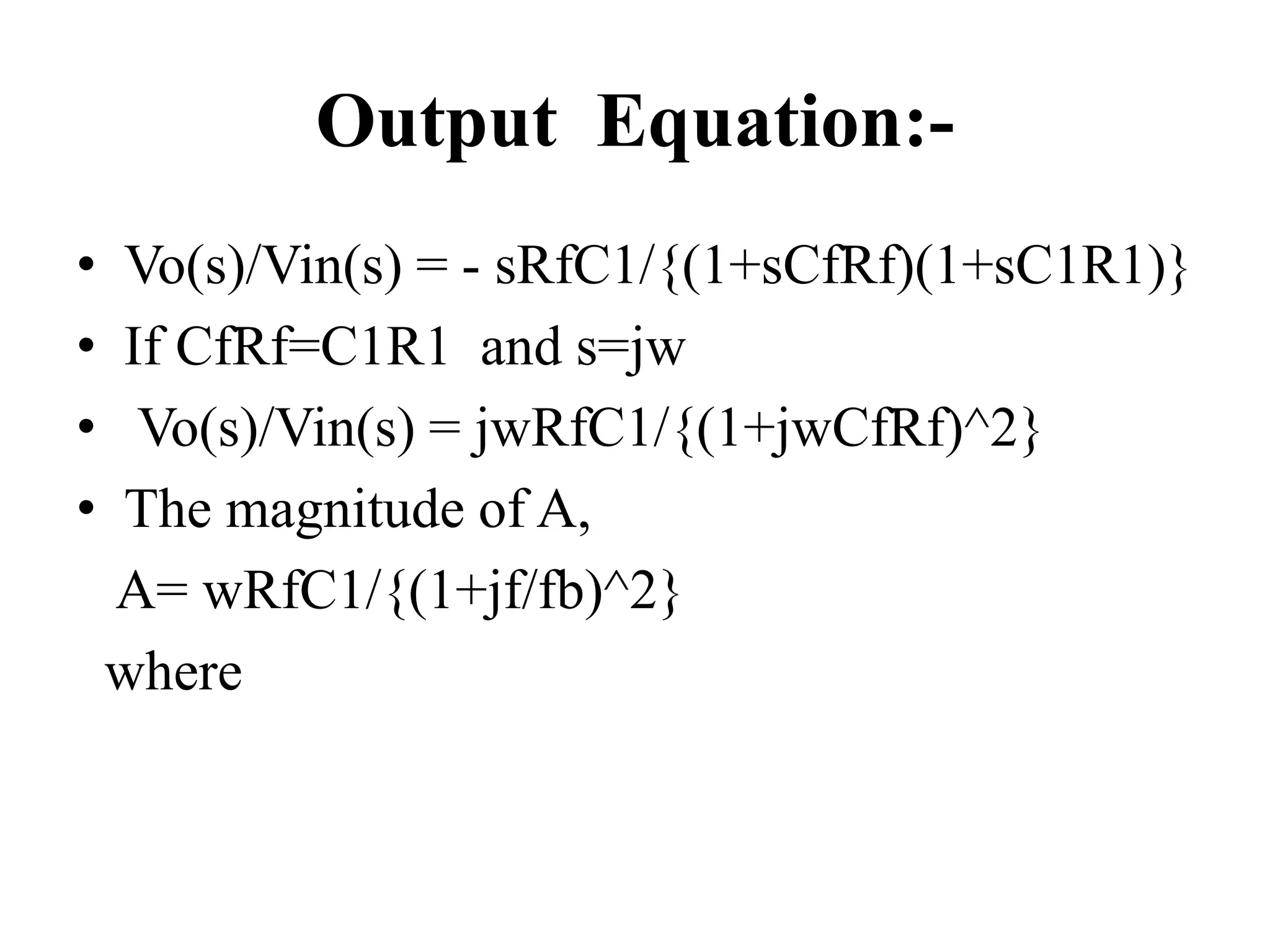 integrator and differentiator op-amp | PPTX