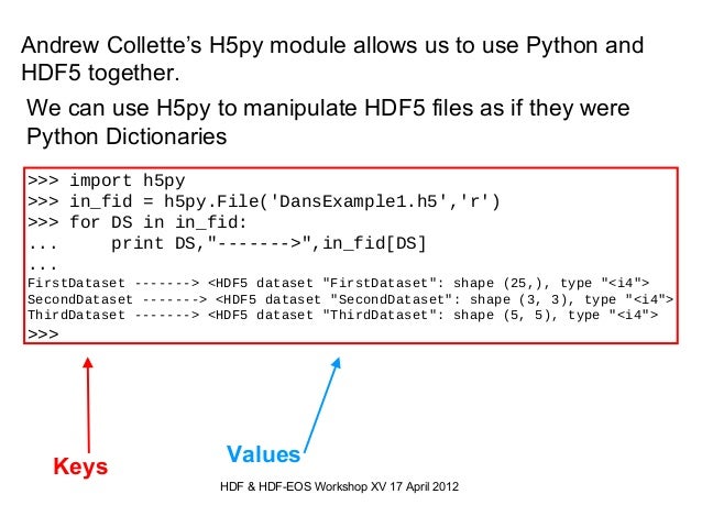 python h5py visit