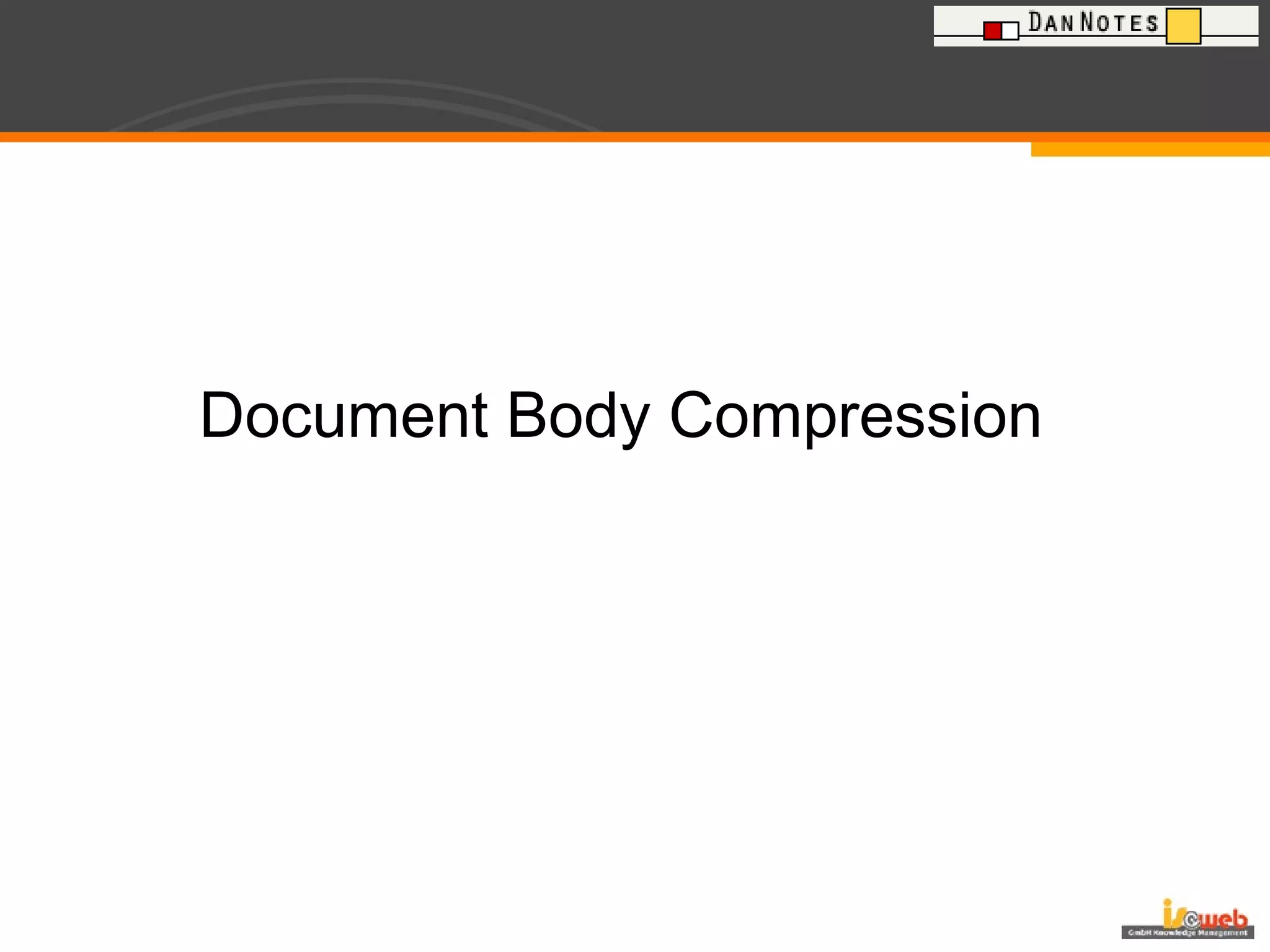 Document Body Compression 