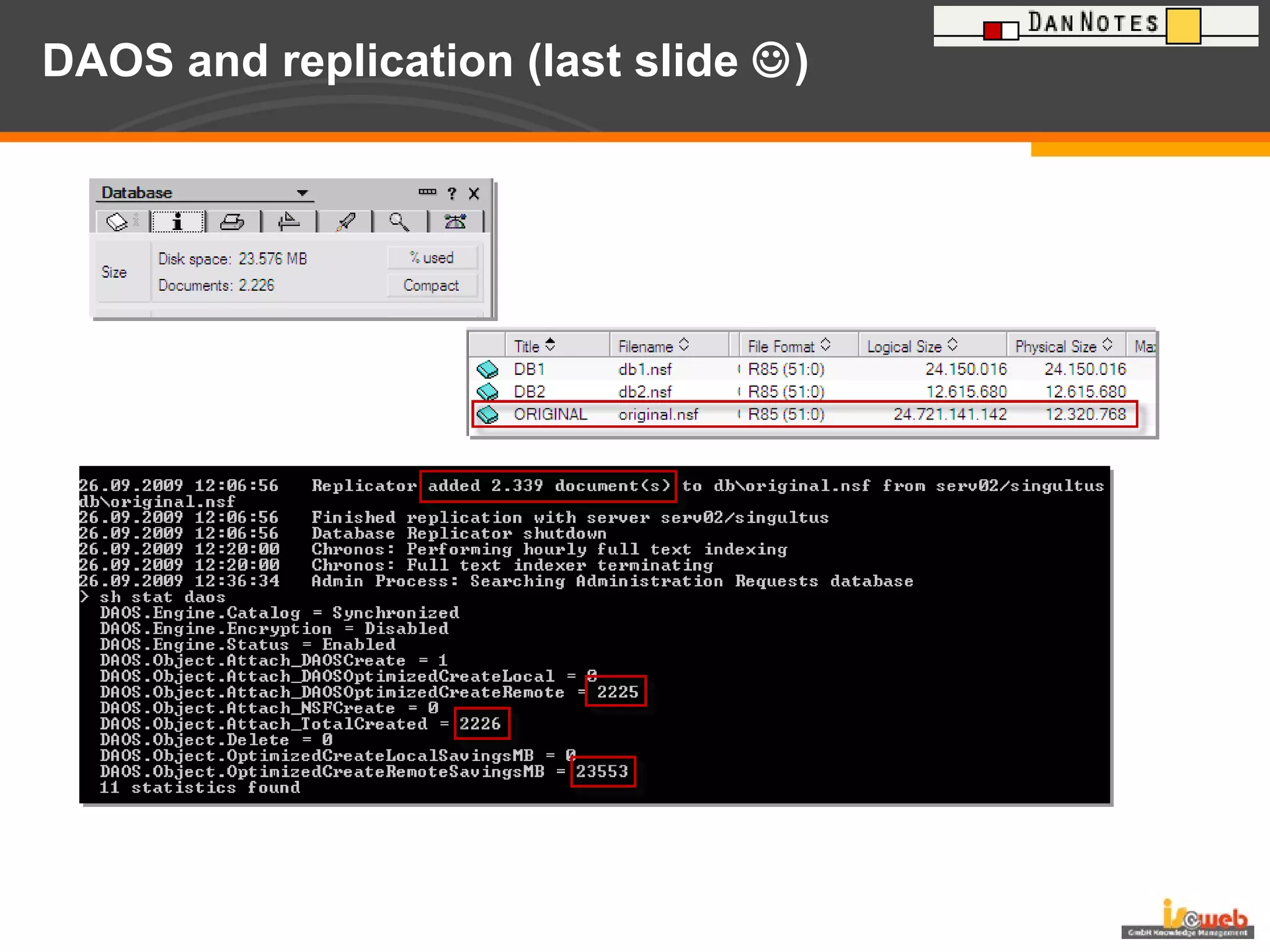 DAOS and replication (last slide   ) 