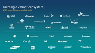4
Creating a vibrant ecosystem
With many Chinese participants
 