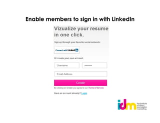 Enable members to sign in with LinkedIn
 