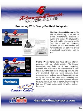 Danny Booth Motorsports Marketing Presentation 2010 2011 | PDF