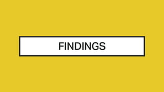 FINDINGS
 