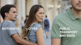 MOTORISTS CITIES PUBLIC
TRANSPORT
AND BIKES
 