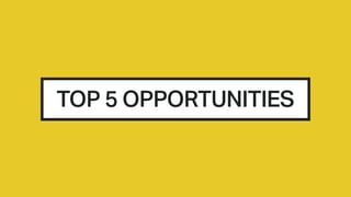 TOP 5 OPPORTUNITIES
 