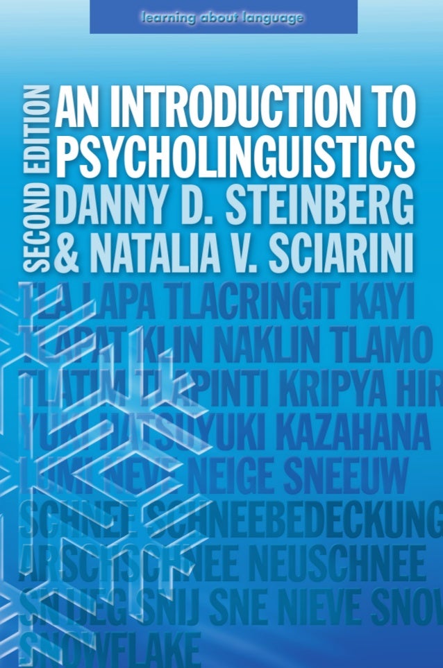 An Introduction to Psycholinguistics examines the psychology of language
as it relates to learning, mind and brain as well as to aspects of society and
culture. How do we learn to speak and to understand speech? Is language
unique to humans? Does language influence culture?
Using non-technical language, and providing concrete examples, the
authors explore:
• How children learn to speak and read their native language
• Deaf language education
• Case studies of wild children and animals and what we can learn from
these
• Second language acquisition, second language teaching methods, and
the problems associated with bilingualism
• Language and the brain
• The relationship between thought and language
In this new edition the authors propose a radical new theory of grammar –
natural grammar – which unlike other theories can account for both speech
comprehension and speech production. Also taking into account the
extensive growth in theory, research and practice, this new edition is an
accessible and focused introduction to the key issues and the latest research
in the field of psycholinguistics.
Danny D. Steinberg is Professor Emeritus of Surugadai University and has
previously taught at University of Hawaii and Rikkyo University. He is
author of a number of books on semantic theory and psycholinguistics,
including Semantics: An Interdisciplinary Reader in Philosophy, Linguistics
and Psychology (with L. Jakobovits, 1971) and Psycholinguistics: Language,
Mind and World (with H. Nagata and D. Aline, 2nd edition, 2000).
Natalia V. Sciarini is an independent researcher, writer and translator, and
works at the Research Services and Collections Department at Yale
University. She was previously a lecturer of Introductory Linguistics and the
Theory and Practice of Translation at Ulyanovsk State University.
www.pearson-books.com
STEINBERG
&
SCIARINI
AN
INTRODUCTION
TO
PSYCHOLINGUISTICS
General Editors: Geoffrey Leech and Mick Short
SECOND
EDITION
0582505755_cover 5/10/05 8:00 am Page 1
 