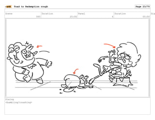 Scene
065
Duration
25:00
Panel
4
Duration
05:00
Dia
Dialog
<bumbling/crashing>
Toad to Redemption rough Page 23/70
 