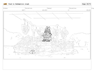 Scene
067
Duration
45:00
Panel
1
Duration
05:00
Dia
Toad to Redemption rough Page 28/70
 