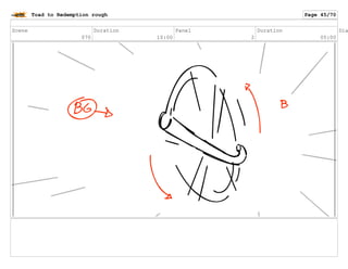 Scene
070
Duration
10:00
Panel
2
Duration
05:00
Dia
Toad to Redemption rough Page 45/70
 