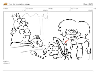 Scene
071
Duration
25:00
Panel
3
Duration
05:00
Dia
Dialog
<THWACK>
Toad to Redemption rough Page 48/70
 
