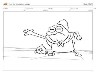Scene
072
Duration
20:00
Panel
1
Duration
05:00
Dia
Toad to Redemption rough Page 51/70
 