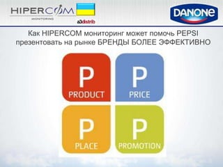 Как HIPERCOM мониторинг может помочь PEPSI
презентовать на рынке БРЕНДЫ БОЛЕЕ ЭФФЕКТИВНО
 