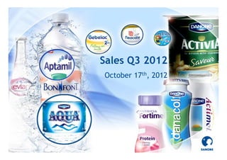 Sales Q3 2012
October 17th, 2012
 