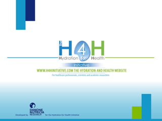 Developed by for the Hydration for Health Initiative
 