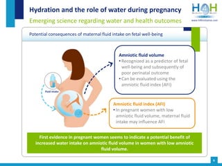 Hydration in pregnancy and breastfeeding | PPTX