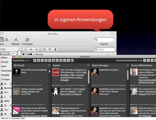 in eigenen Anwendungen



                              2 Bilder




Mittwoch, 2. Dezember 2009
 