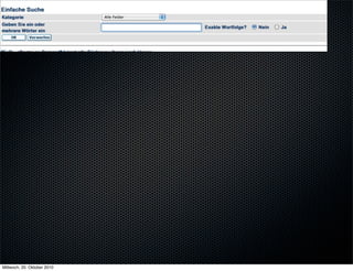 Mittwoch, 20. Oktober 2010
 