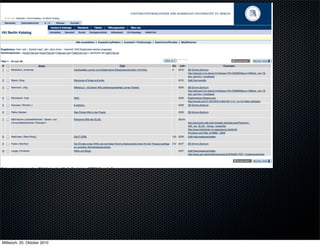 Mittwoch, 20. Oktober 2010
 