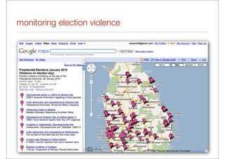 monitoring election violence
 