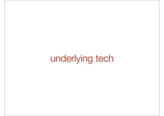 underlying tech
 