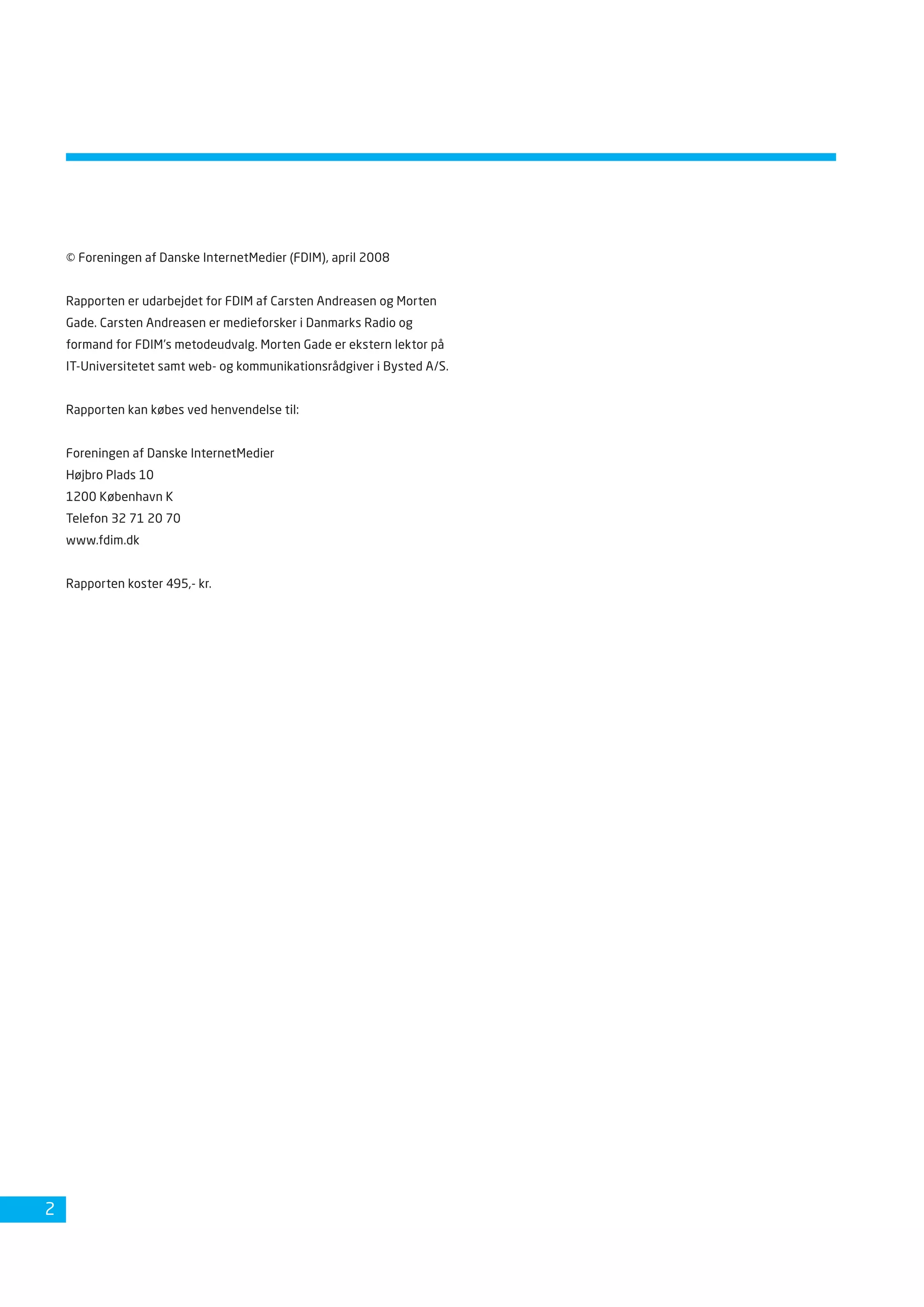 Dansk Internetbrug 2008 Fdim