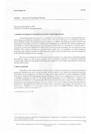 Case Study of Dansk Design