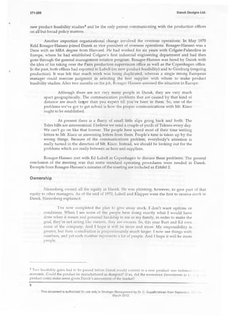 Case Study of Dansk Design