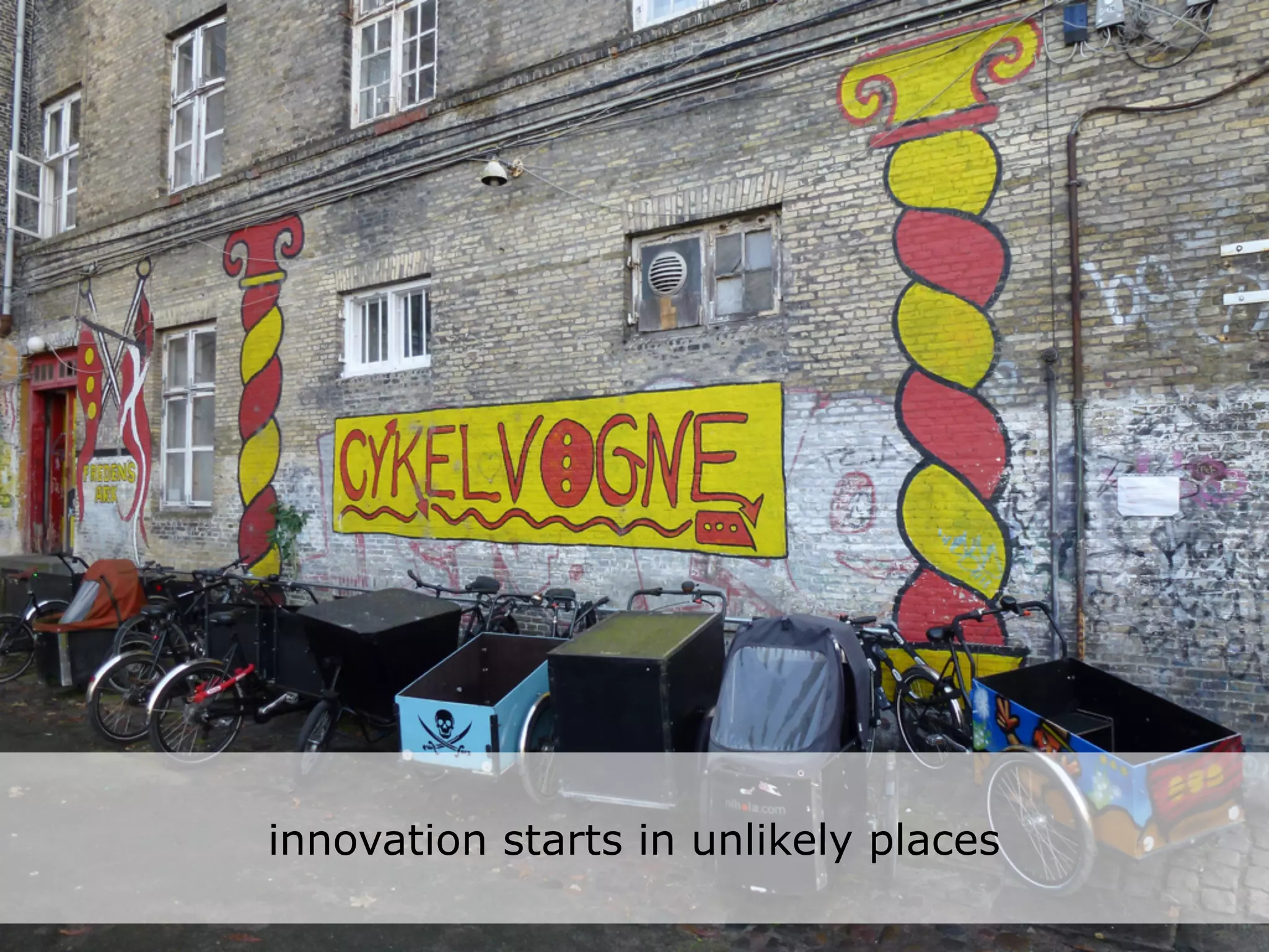 innovation starts in unlikely places
 