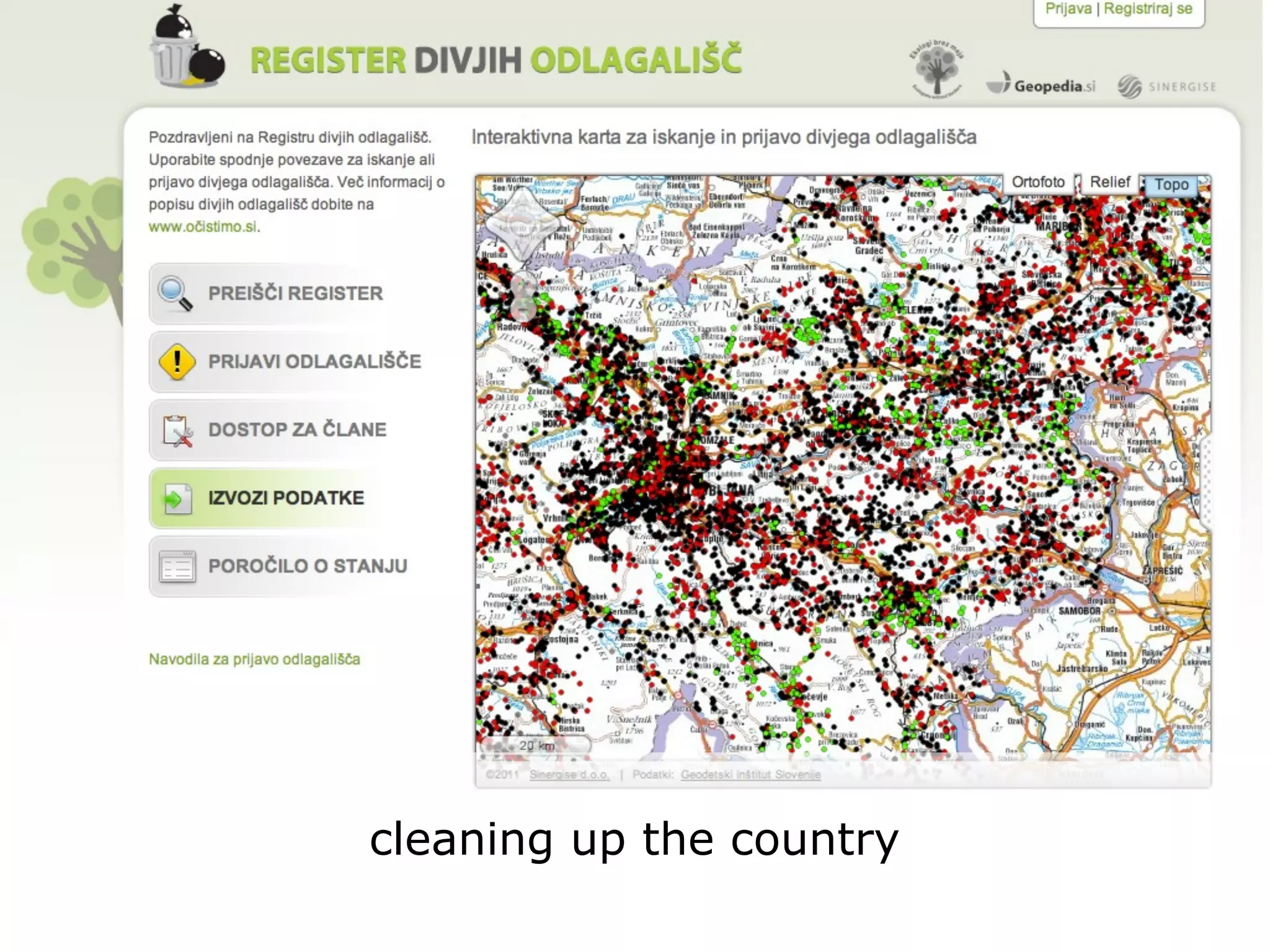 cleaning up the country
 