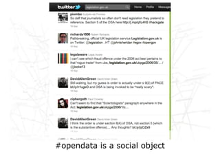 #opendata is a social object
 